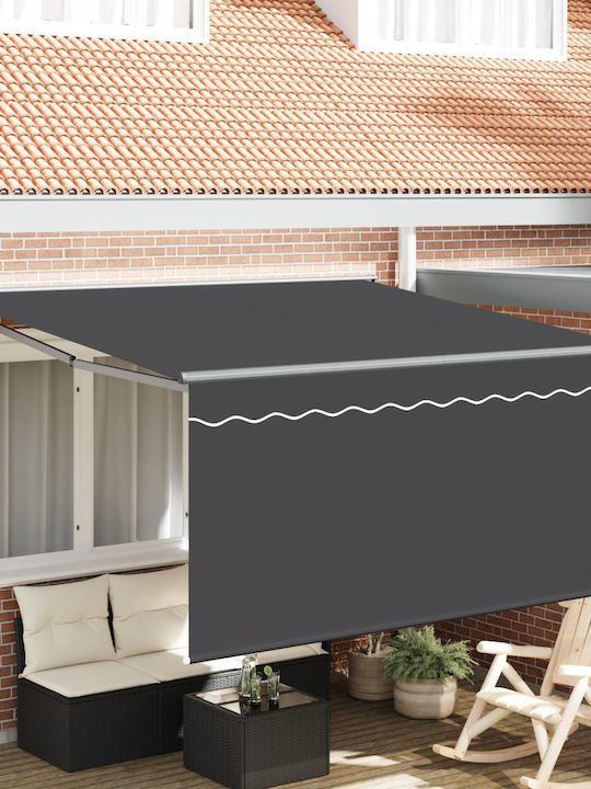 vidaXL Cort Terasă Gri x2.5m