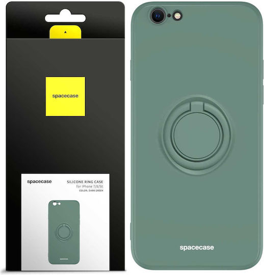 Spacecase Back Cover Σιλικόνης Πράσινο (iPhone 8/7)