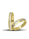 Themelidis Jewels Σετ Βέρες 14Κ με Ματ Φινίρισμα