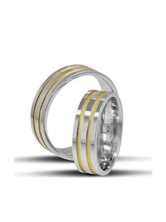 Themelidis Jewels Σετ Βέρες από Χρυσό & Λευκόχρυσο 14Κ Themelidis Jewels Σετ Βέρες από Χρυσό & Λευκόχρυσο 14Κ
