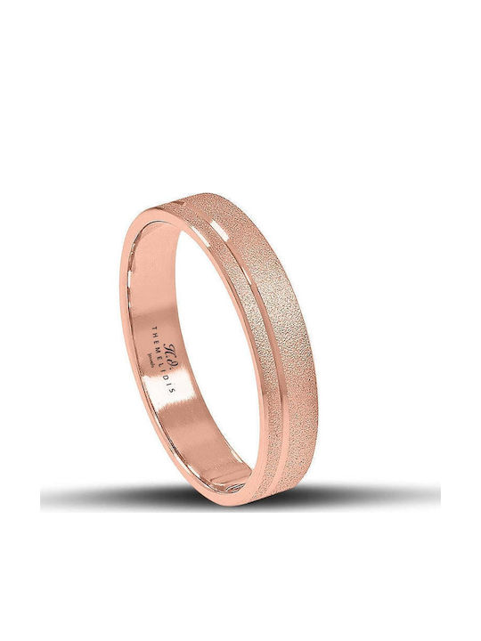 Themelidis Jewels Σετ Βέρες από Ροζ Χρυσό 14Κ