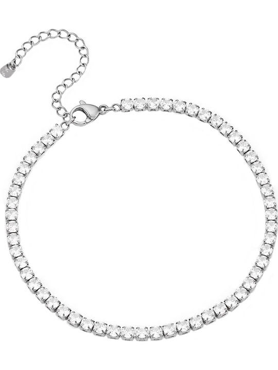 Theodora's Jewellery Βραχιόλι Ποδιού από Ατσάλι