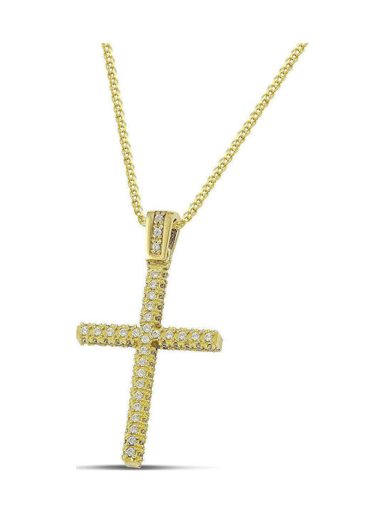 Themelidis Jewels Γυναικείος Χρυσός Σταυρός 14Κ...