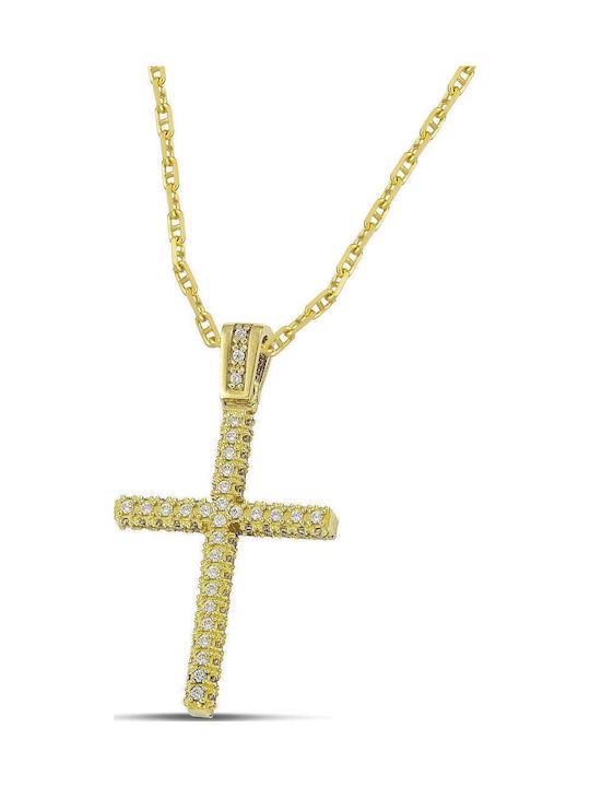 Themelidis Jewels Γυναικείος Χρυσός Σταυρός 14Κ...