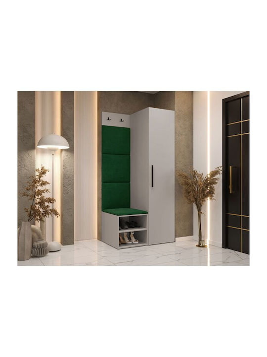 Hartford 524 Entry Furniture with Mirror & Hanger 82x50x191cm