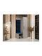 Hartford 524 Eingangsmöbel mit Spiegel & Garderobe 82x50x191cm