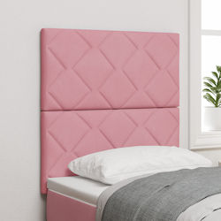 vidaXL Bed Headboard made of Fabric Pink 80cm