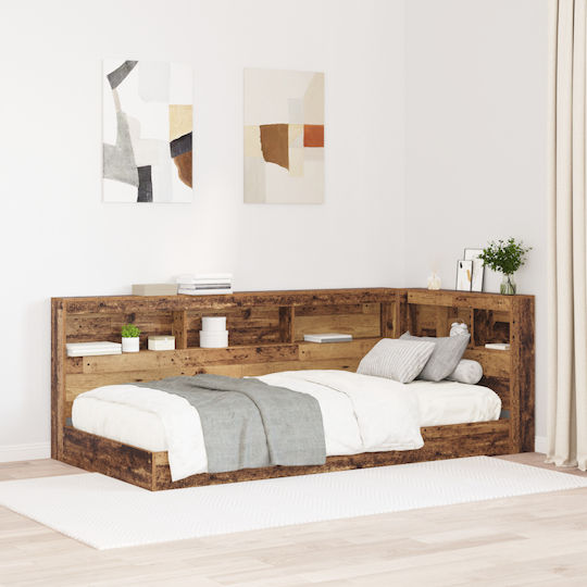 vidaXL Wooden Bed Headboard Old Wood 90cm