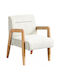 Nextdeco Armchair White 72.5x58x78.5cm