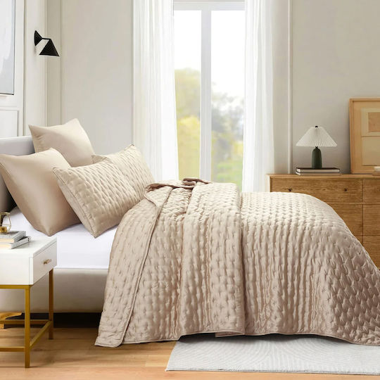 Liolios Home Cuvertură Extra-dublu Bej 250x240cm