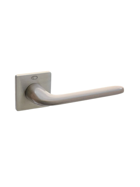 Türgriff Konvex Rosette 2285s Matt Silber Aluminium