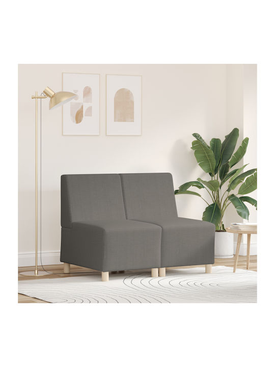 Vidaxl Living Room Seat 2 Pcs Light Gray 55 X 74 X 82 Cm Velvet