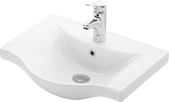Martin Basic 45 Επικαθήμενος Νιπτήρας Πορσελάνης 45x36cm Γυαλιστερή Πορσελάνη Martin Basic 45 Επικαθήμενος Νιπτήρας Πορσελάνης 45x36cm Γυαλιστερή Πορσελάνη