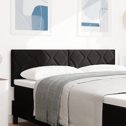 vidaXL Cap de pat din Material Textil Negru