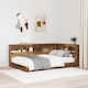vidaXL Wooden Bed Headboard Old Wood