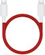 OnePlus Charge Magnetic USB 2.0 Cable USB-C male - USB-C 100W Κόκκινο 1.2m 5461100660