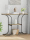 Console Table Wood & Metal Sonoma Oak L101xW35xH80.5cm