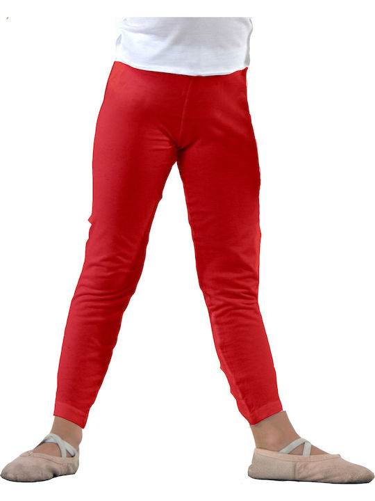 Kokoracostume Kinder Leggings Lang Rot