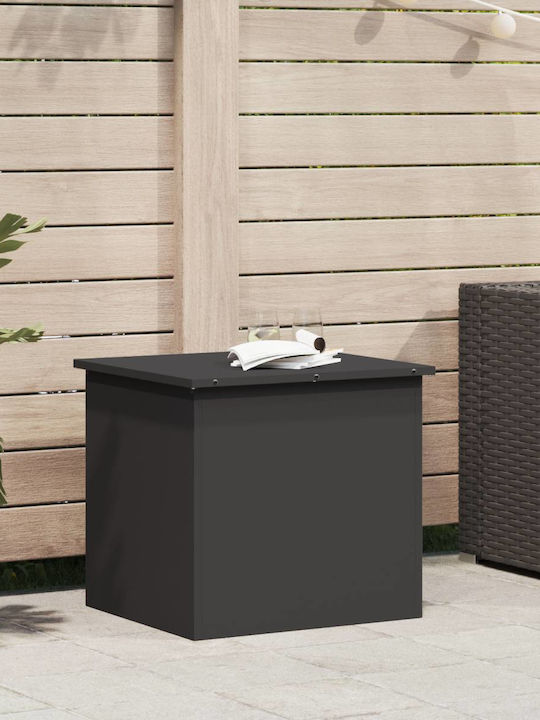 vidaXL Outdoor Storage Box Black L55xW50.5xH50cm