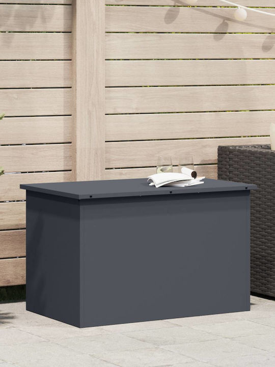 vidaXL Outdoor Storage Box Gray L80xW50.5xH50cm