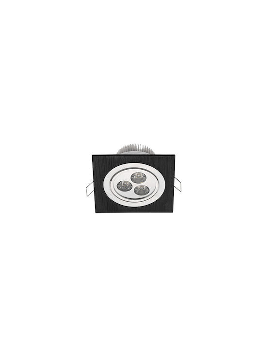 Elmark Square Recessed Spot Gray 1pcs