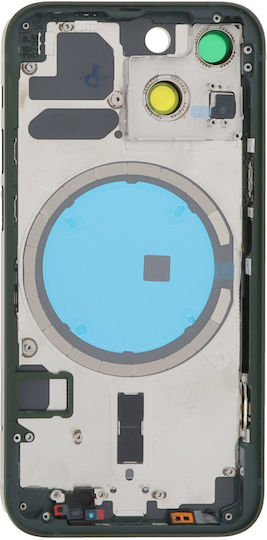 Apple iPhone 13 Mini Mittlerer Rahmen Batterietür Rückseite Bezel + Kleine Teile Grünes Logo Oem