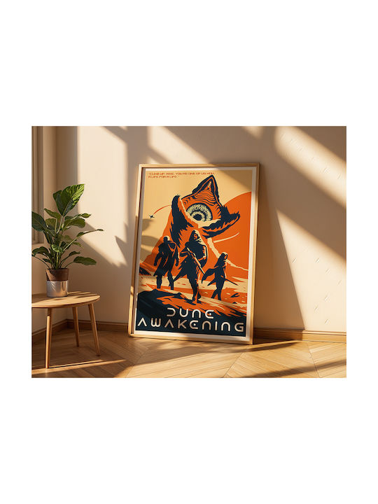 Gaming Poster Dune Awakening Pop Art Gm2386 21cm X 30cm Λευκό Ξύλινο Κάδρο
