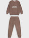 Kids Sweatpants Set Coffee 2pcs