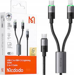 Mcdodo Mehrere Anschlusskabel Schnelles Laden Usb-c 2in1 Iphone 14 Macbook Led 100w 2m