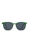 Smooder Unisex Sonnenbrille mit Grün Kunststoff Gestell und Gray Linse RSS05