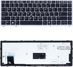 Πληκτρολόγιο Laptop Keyboard Hp Elitebook Folio 9470 9470m 9480 9480m 702843-001 785648-001 Us Backlight Pointer Black Silver Frame Κωδ.40522usbl