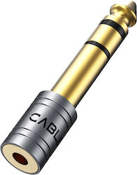 Cabletime CT-6M3F-AG 6.3mm male σε 3.5mm female