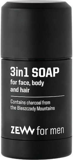 Zew For Men Natürlicher 3-in-1 Reinigungsschaum für Herren mit Sheabutter & Duft Schokolade