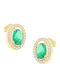 Senzio Belibasakis Kids Earrings Studs with Stones from Gold 9K
