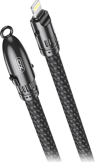 XO Braided USB-C to Lightning Cable 27W Μαύρο 0.2m (249-0149)