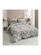 Charalambidis Textiles Βικτωριανό Σεντόνι Διπλό 200x260εκ. Μπέζ
