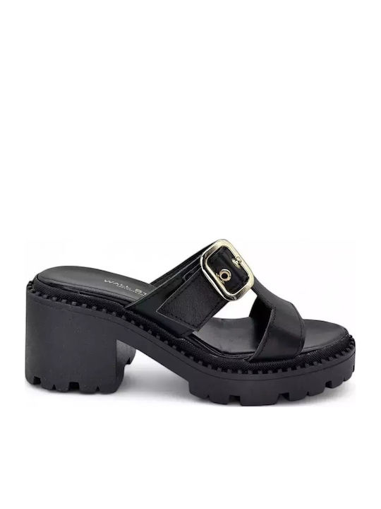 Leather Women's Sandals Black