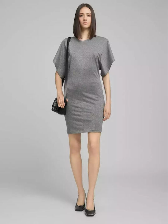 Summer Mini Evening Dress Silver