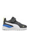 Anzarun Lite Ac Kids Sports Shoes Running with Hoop & Loop Closure Gray