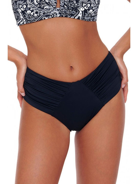 Bikini Slip Ψηλόμεσο Μαύρο