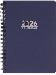 Diary 2026 Spiral 14x21 Daily Ekdosis Blue