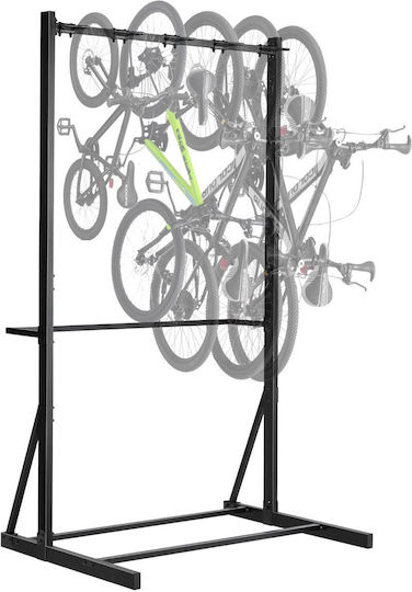 Vevor Freestanding Bike Rack Max 5 Bikes Bicycle Organizer Standing Bike Rack