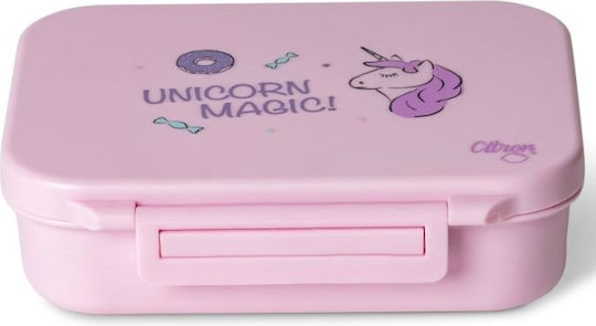 Unicorn Plastic Kids' Food Container 0.35lt Yellow