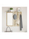 Eingangsmöbel mit Spiegel & Garderobe Sonoma Oak 84x10x80cm
