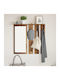 Eingangsmöbel mit Spiegel & Garderobe Παλαιό Ξύλο 84x10x80cm