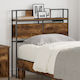 vidaXL Wooden Bed Headboard Smoky Oak 100cm