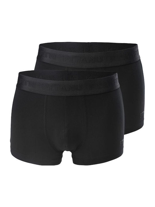Fitanu Herren-Boxershorts 2Packung Schwarz