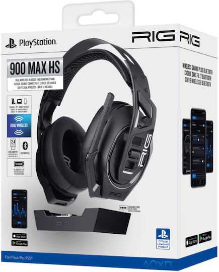 Nacon RIG 900 MAX HS Ασύρματο Over Ear Gaming Headset με σύνδεση Bluetooth / USB for Nintendo Switch / PC / PS5
