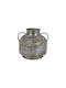 Vase Amphora Metallisch Vintage Silber 32x31
