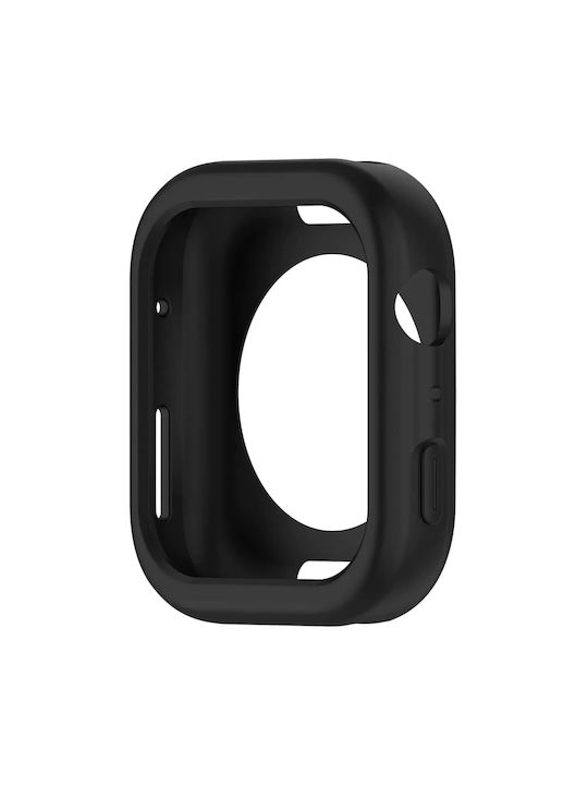 Hurtel Silicone Case in Black color for Apple Watch Series 4, 5, 6, SE